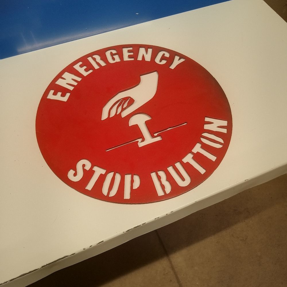 Emergency stop button 🛑 sign - Picture 5 of 5